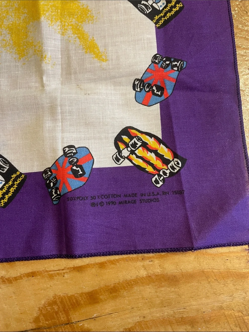Teenage Mutant Ninja Turtles Purple & Yellow Party Bandana